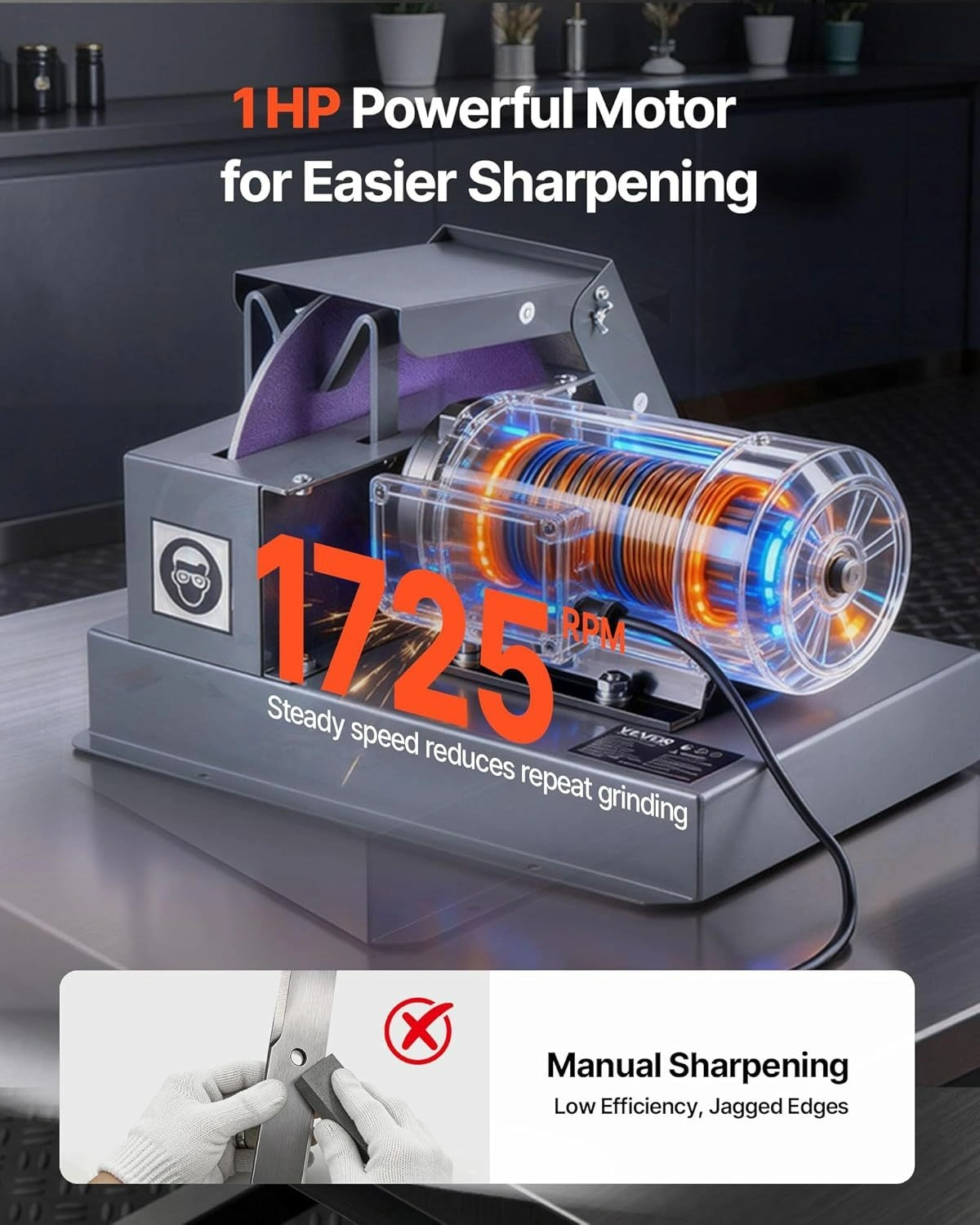Today's Special Offer⚙️VEVOR Lawn Mower Blade Sharpener - 图片 3
