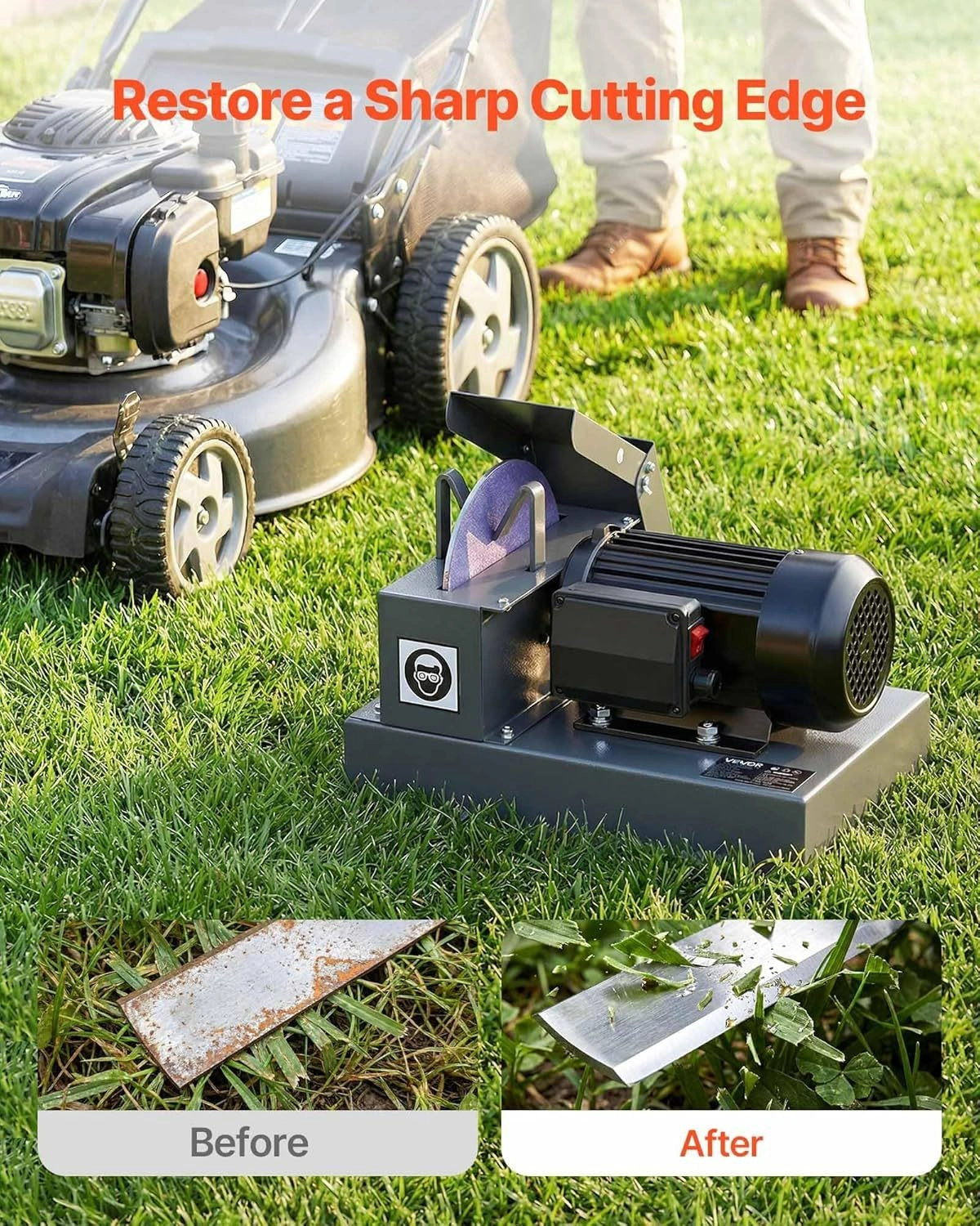 Today's Special Offer⚙️VEVOR Lawn Mower Blade Sharpener - 图片 2